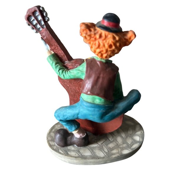 Stone Avenue Collectors Paradise Clown Figurines Set With Guitar & Puppies - Picture 3 of 8